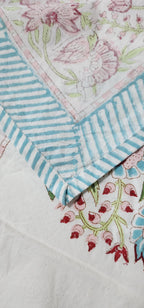 Hand Block Paisley Double Bedsheet