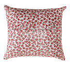 Scarlet Petals(set of 5) - 16x16 Hand Block Cotton Cushion Cover