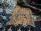 Black Khambadia Cotton Throw Blanket