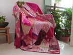 Pink Khambadia Cotton Throw