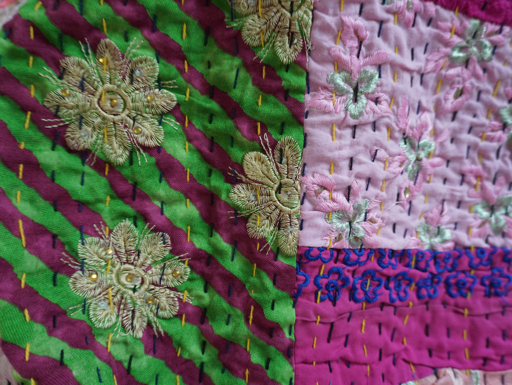 Pink Khambadia Cotton Throw