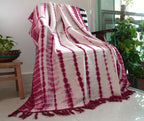 Red Hand Tie & Dye Throw Blanket