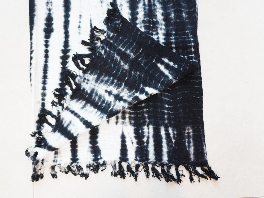 Black N White Tie & Dye Throw  Blanket