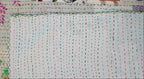White Hand Quilted Throw Blanket 2
