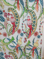 White Birds of Paradise Quilted Throw Blanket