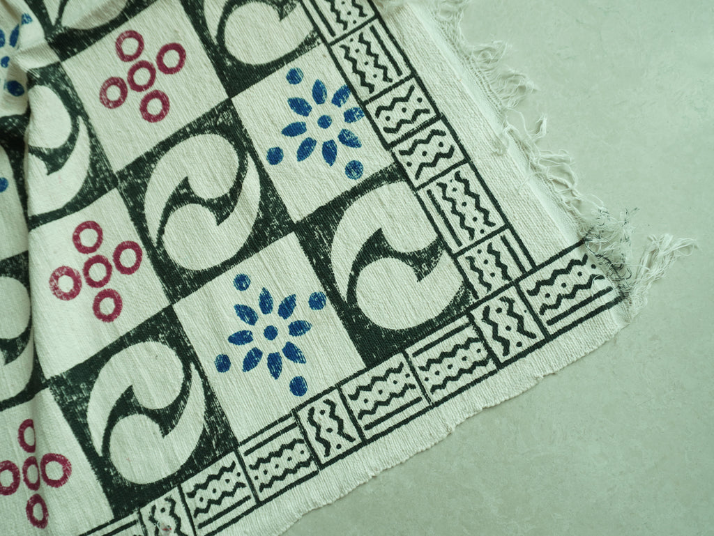 The Equilibrium Hand Block Printed Rug( 4x6 Ft )