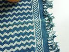 Chevron Indigo Hand Block Printed Rug ( 3x5 Ft )
