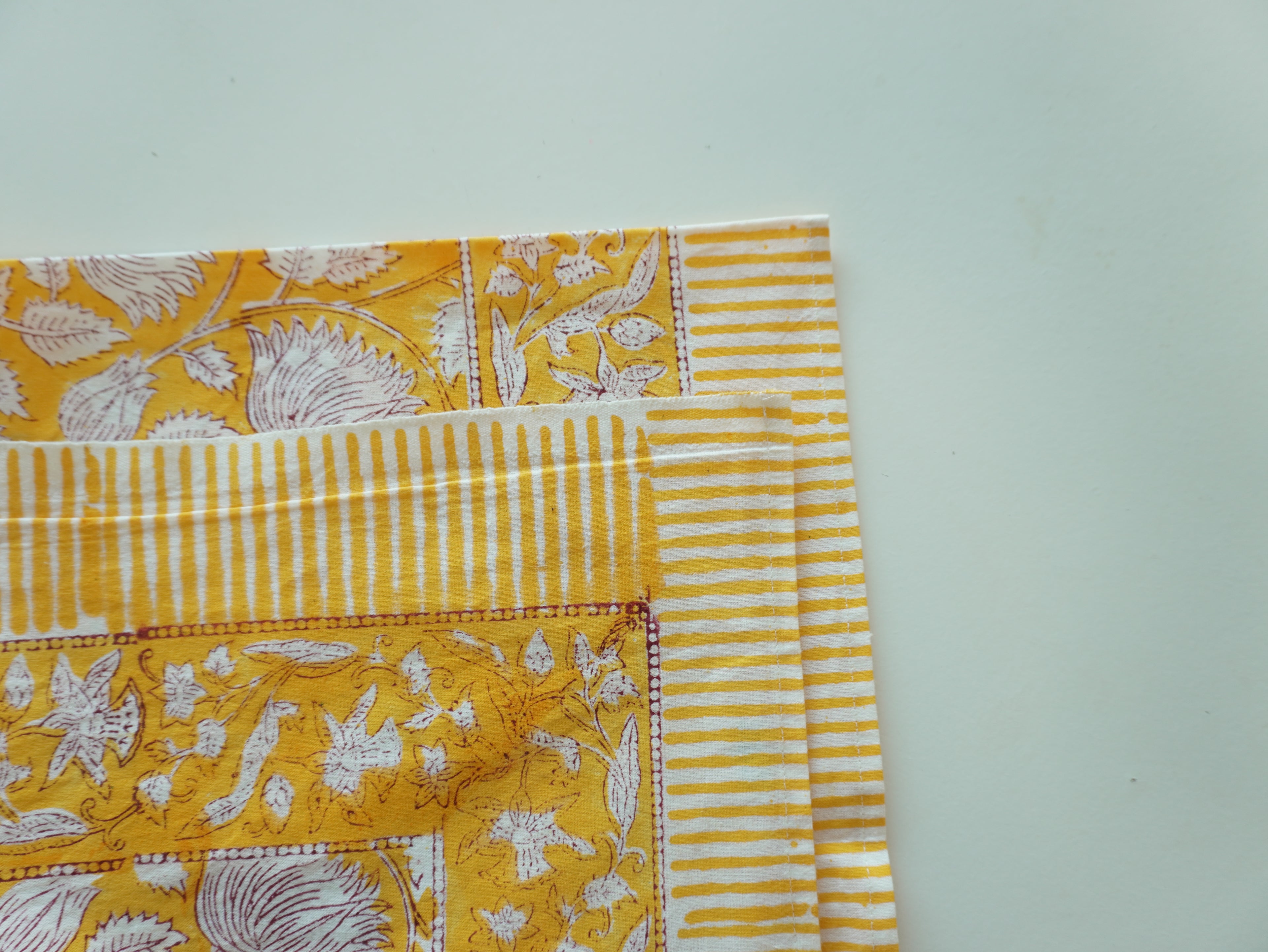 Sunshine Hand Block Printed Rectangle Table Cover