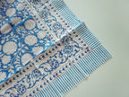 Blue Lagoon Hand Block Printed Rectangle Table Cover