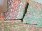 Pastel Zinnias Double Bedsheet