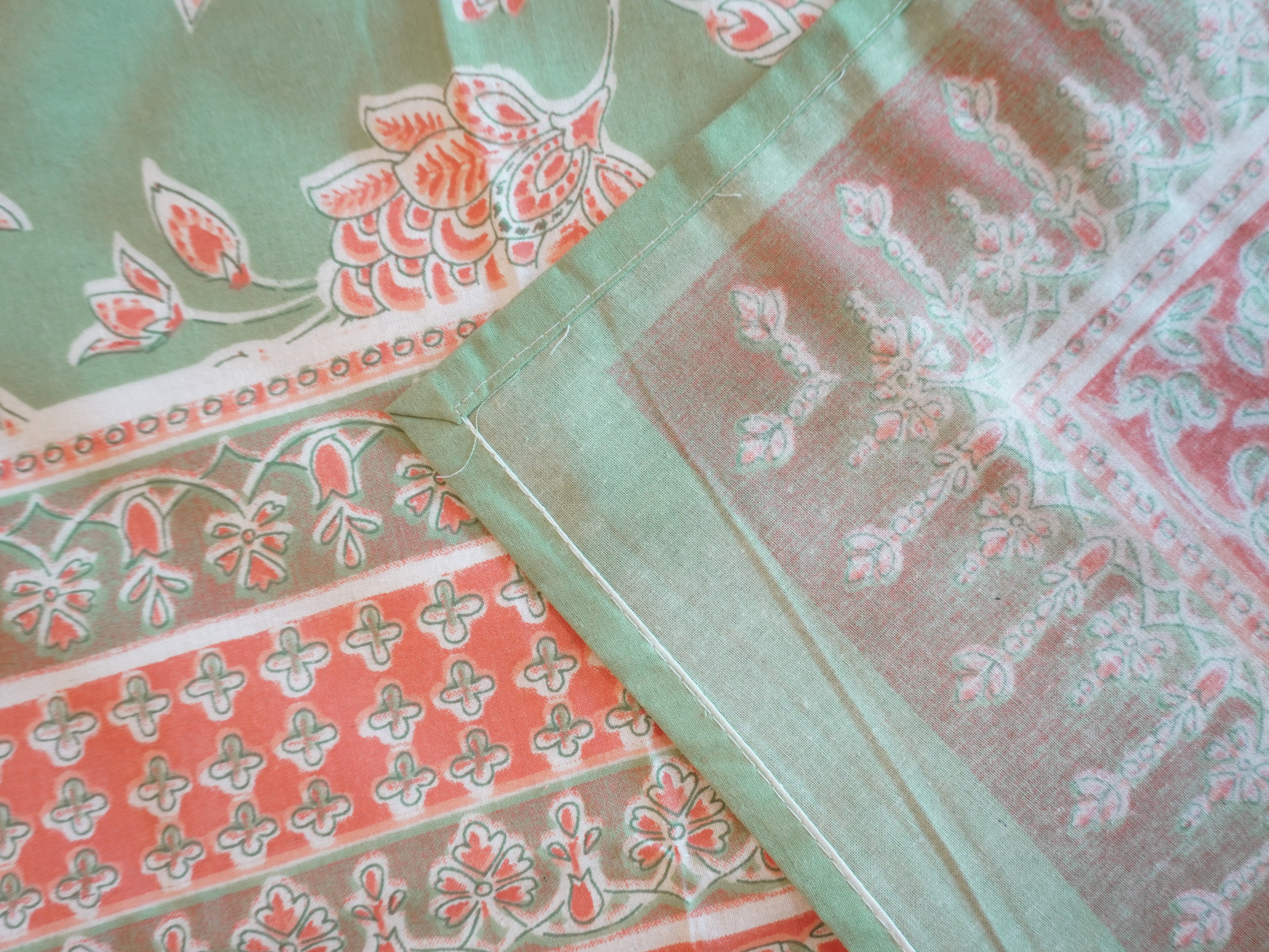 Pastel Zinnias Double Bedsheet