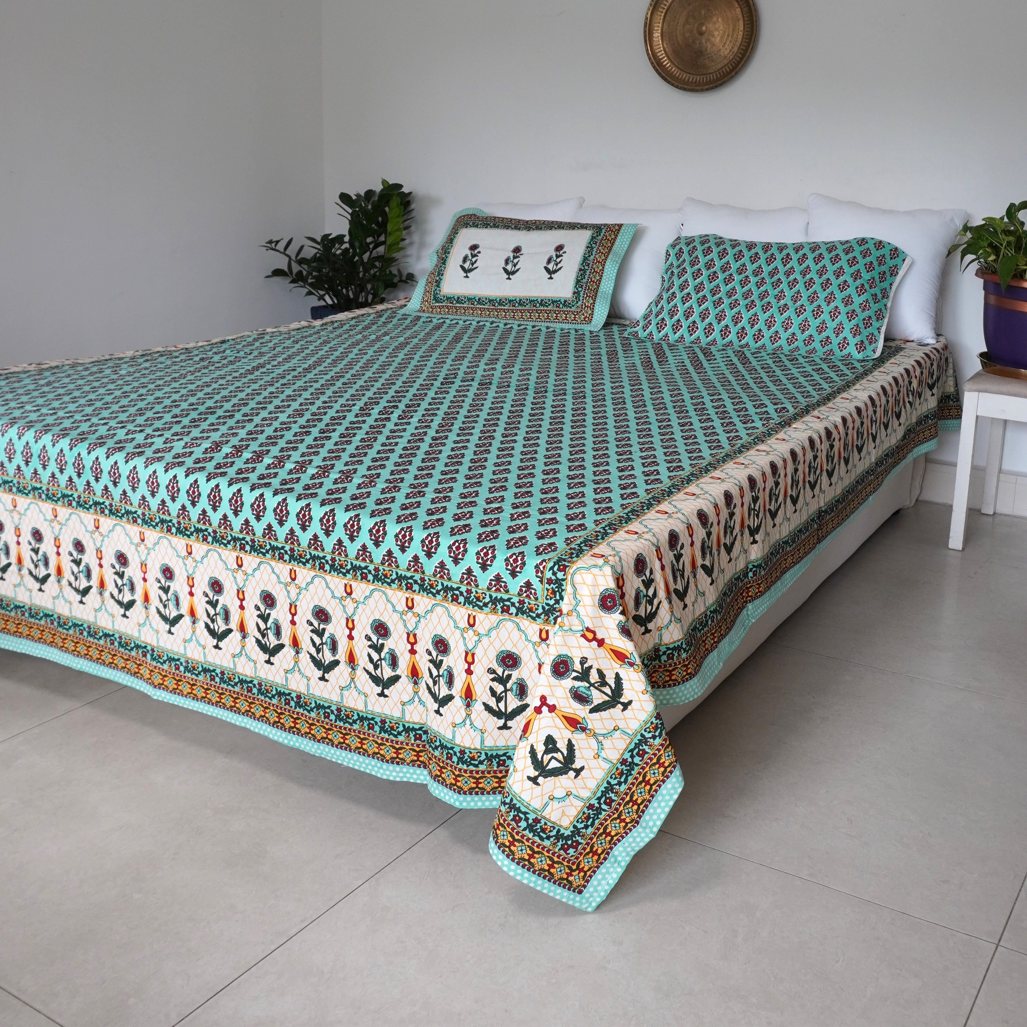 Fresco Butta Double Bedsheet