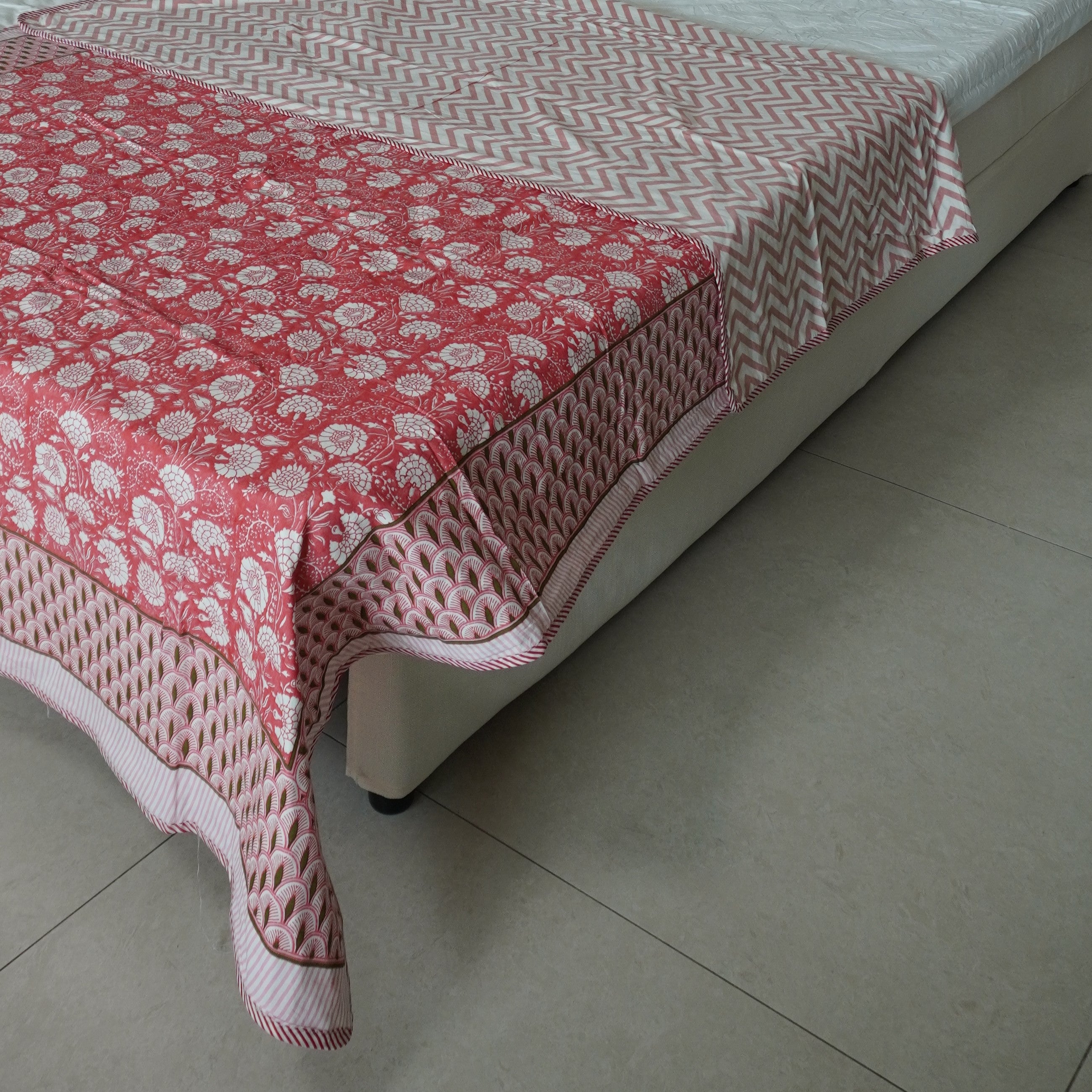 Tropical Dohar/AC Comforter Queen Size