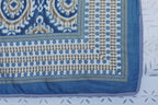 Blue-Ikat Dohar/AC Comforter Queen Size
