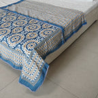 Blue-Ikat Dohar/AC Comforter Queen Size
