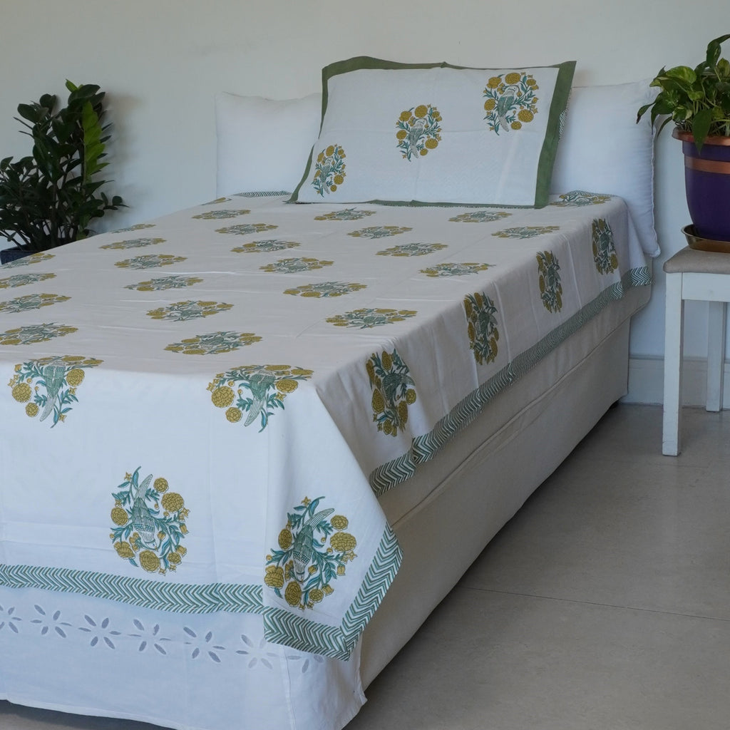 Sap Parrots Single Bedsheet