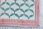 Sonnet Hand Block Printed Quilted Bedcover