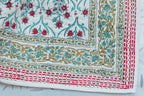 Sonnet Hand Block Printed Quilted Bedcover